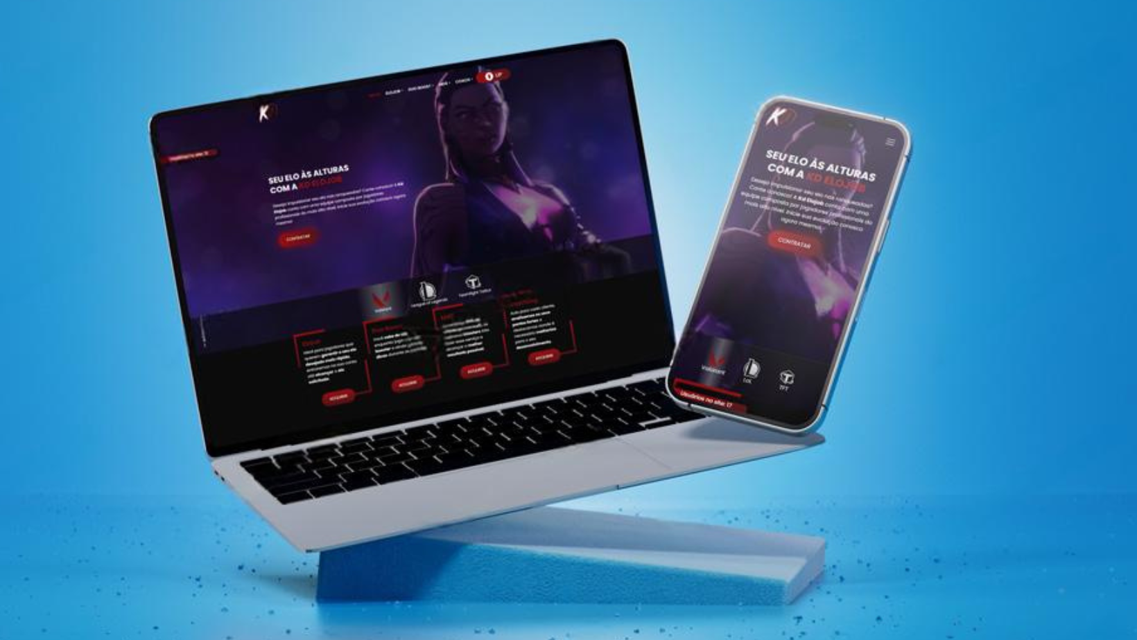 KDElojob - Site de serviços de elojob para Valorant